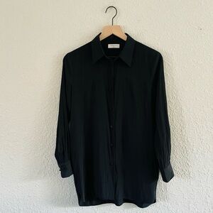 Babaton Toned Black Button Up Blouse